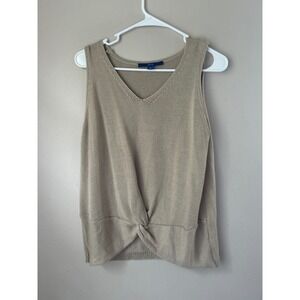 Y2k Apt. 9‎ Womens Sleeveless Knit Top with Knot Detail - Neutral Everyday Tank